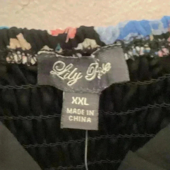 NWT Lily Rose  junior’s Floral Ruffle V neck Faux-Wrap  Hi-Lo Midi Dress Sz XXL - Picture 6 of 11